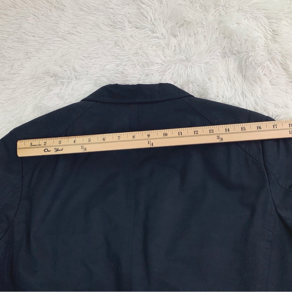Banana Republic size 38 short chino sport coat blazer in navy blue - Picture 15 of 15